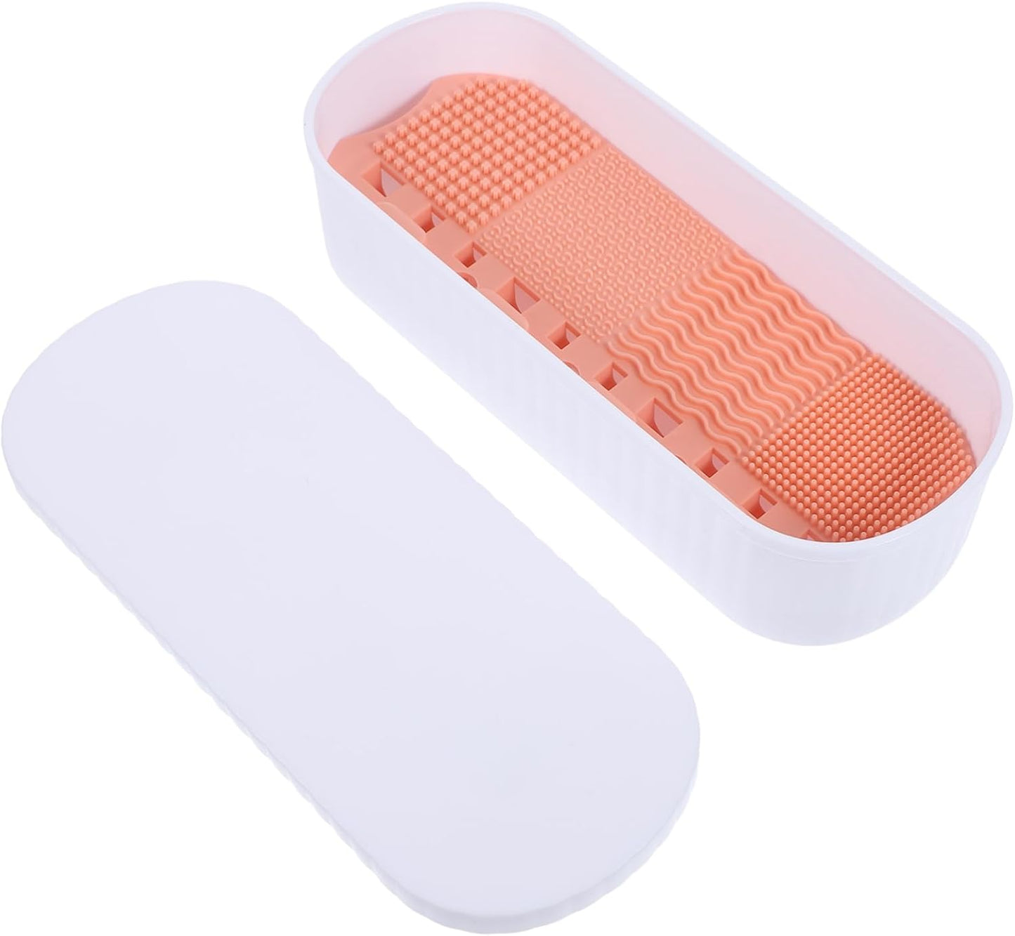 Makeup Brush Cleaning Storage Women'S Makeup Brush Cleaner Box Drying Holder Compact Cleaning Box for Cosmetics