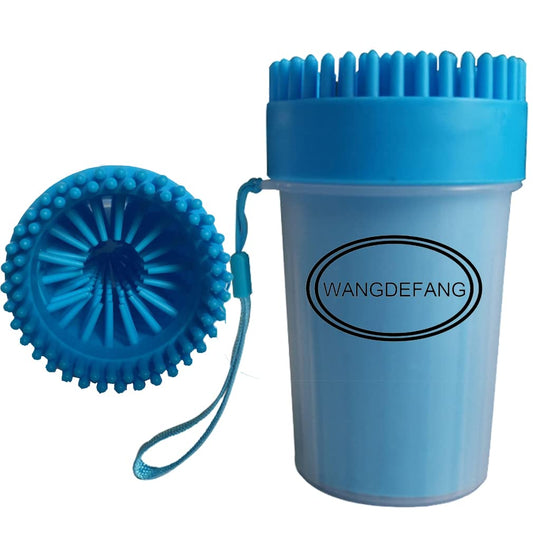 Dog Paw Cleaner Large Breed XL, Dog Cat Paw Washer, Quickly and Effectively Clean Muddy Pet Paws (Large, Blue)