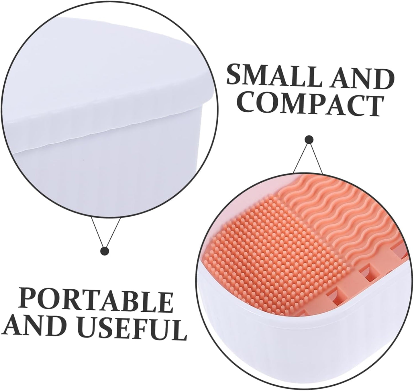 Makeup Brush Cleaning Storage Women'S Makeup Brush Cleaner Box Drying Holder Compact Cleaning Box for Cosmetics