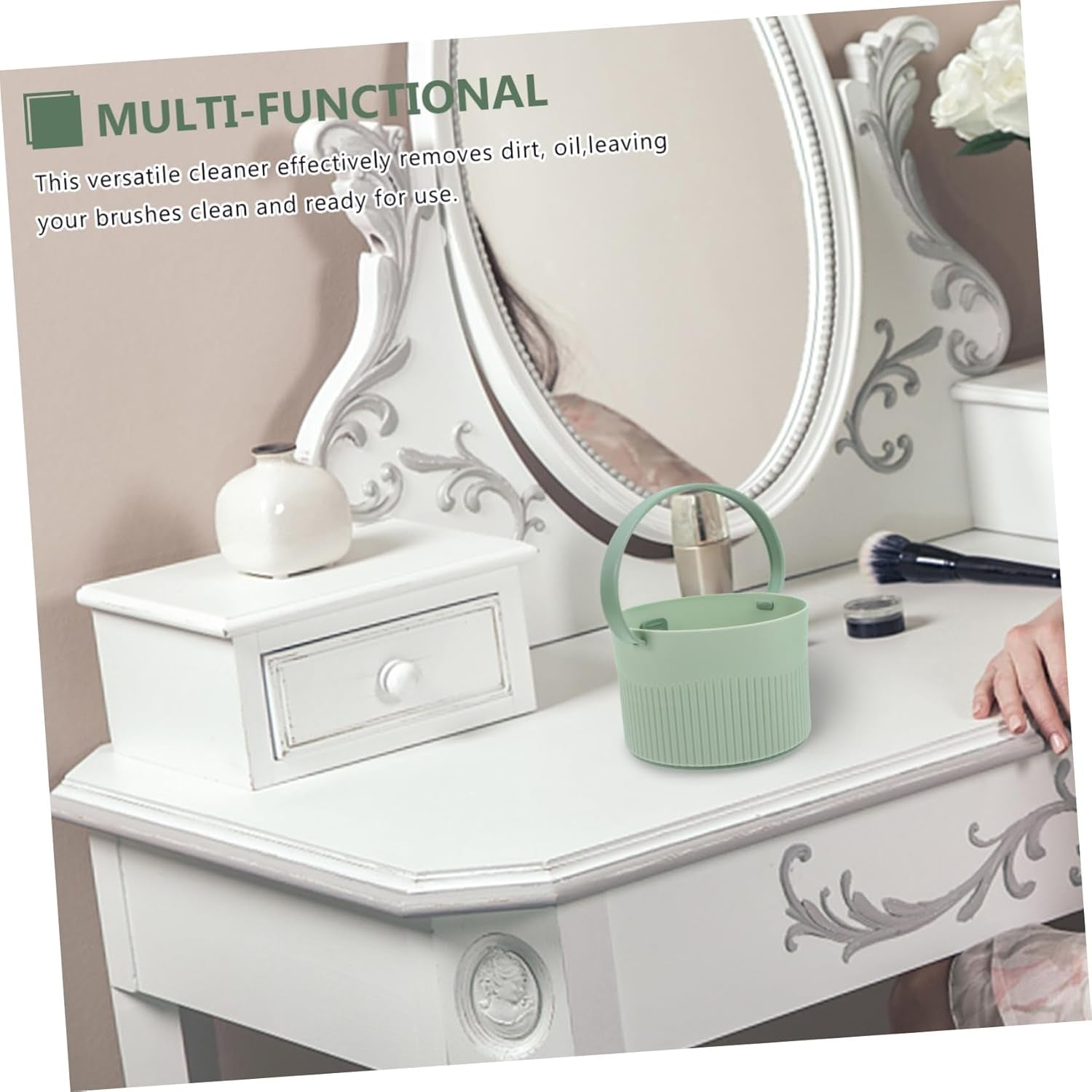 Portable Makeup Brush Pp Cleaning Bowl for Efficient Makeup Brush Maintenance
