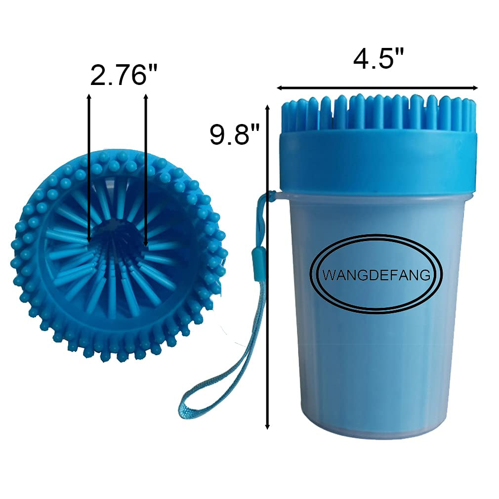 Dog Paw Cleaner Large Breed XL, Dog Cat Paw Washer, Quickly and Effectively Clean Muddy Pet Paws (Large, Blue)